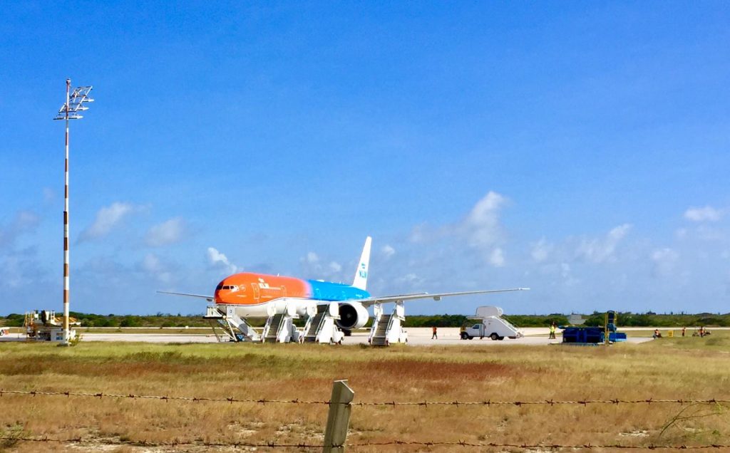 KLM 'Orange Pride' voor de eerste keer op Aruba