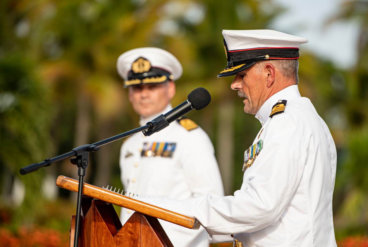 Nieuw Commando In De West Op Marinierskazerne Savaneta Aruba Nu